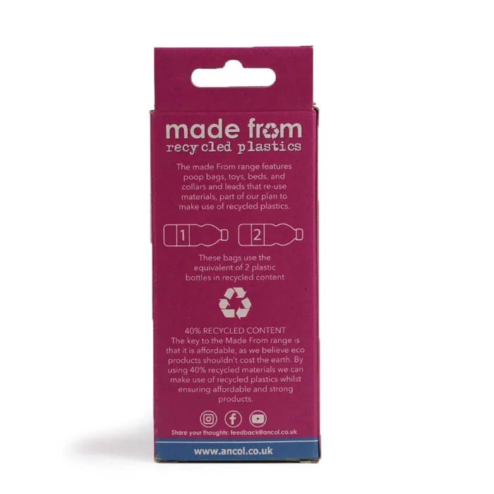 Ancol Made From Scented Poop Bag 4 Refill Pack