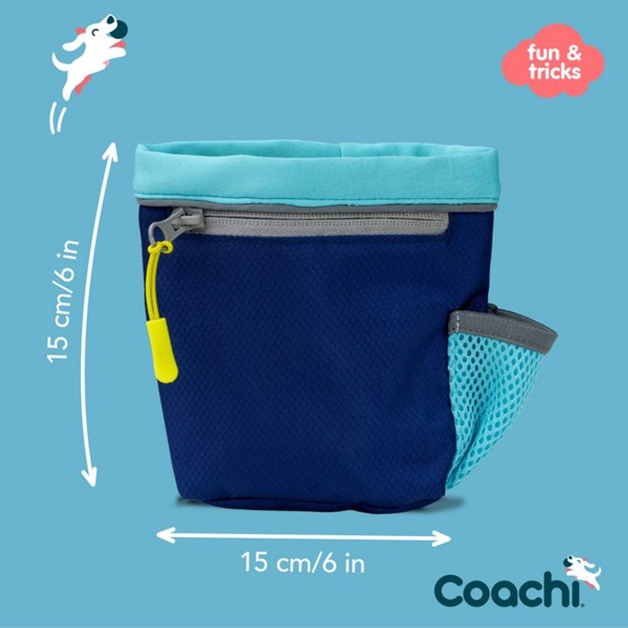 Coachi Train & Treat Bag - Navy & Light Blue