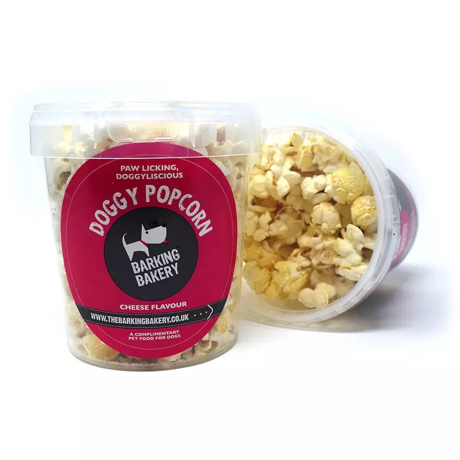 Barking Bakery Dog Cheese Popcorn Tub