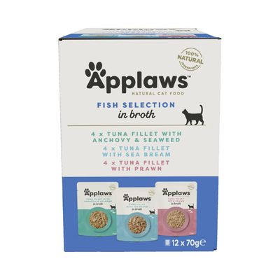 Applaws Fish Selection Pack in Broth 12 x 70g