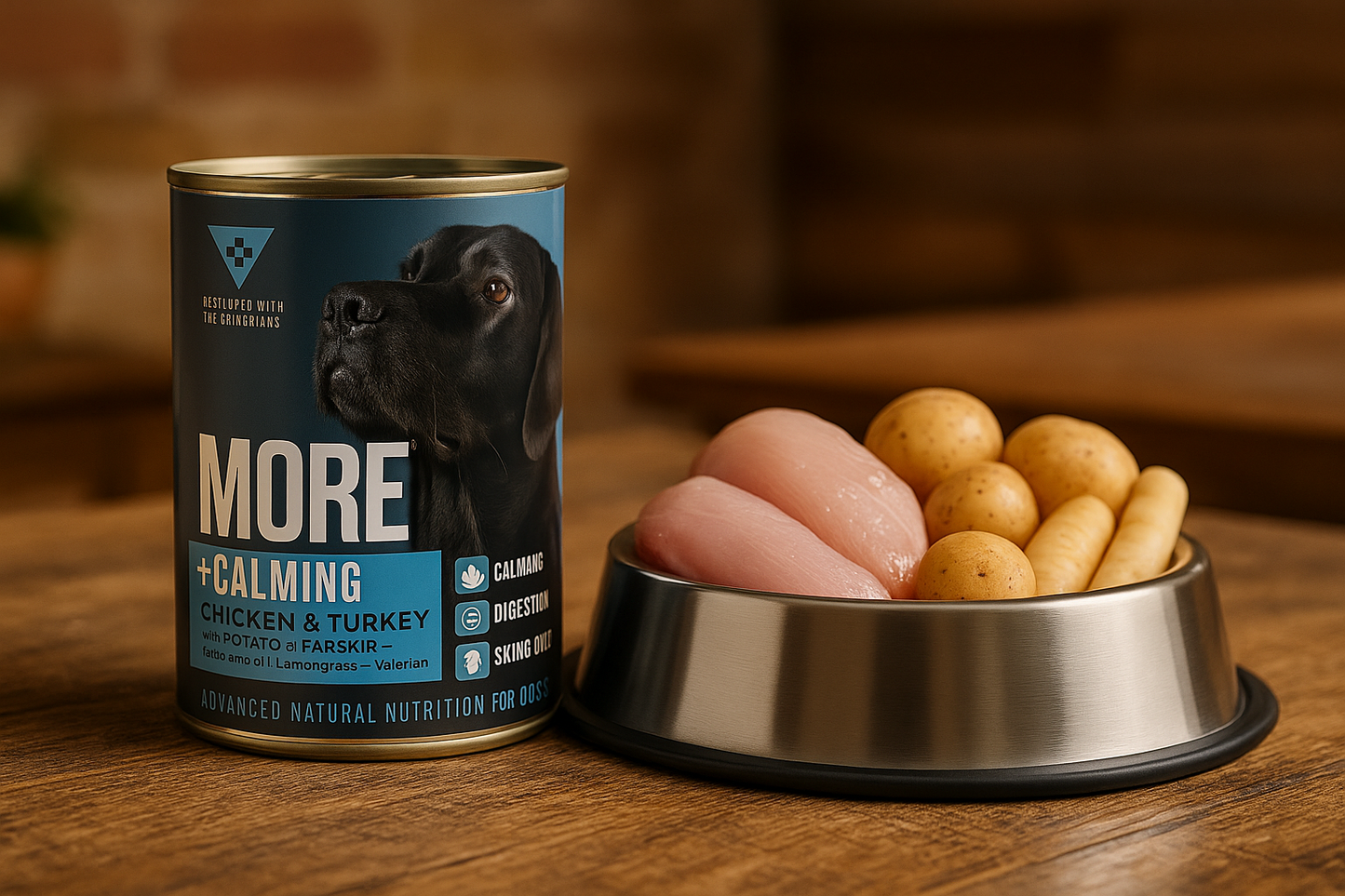 More Dog +Support Calming Chicken & Turkey 400g