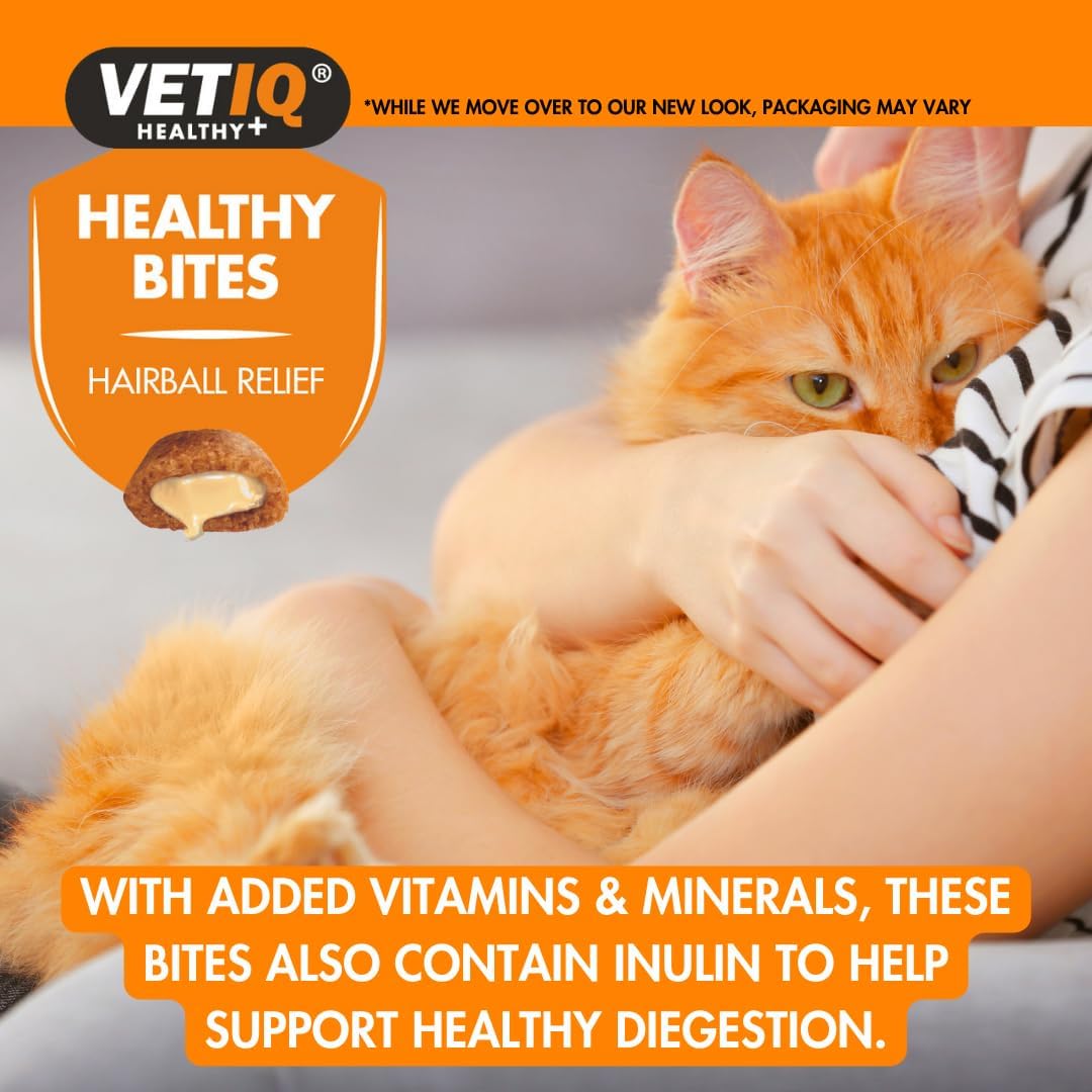 Vet IQ Healthy Bites Hairball Relief For Cats 65g