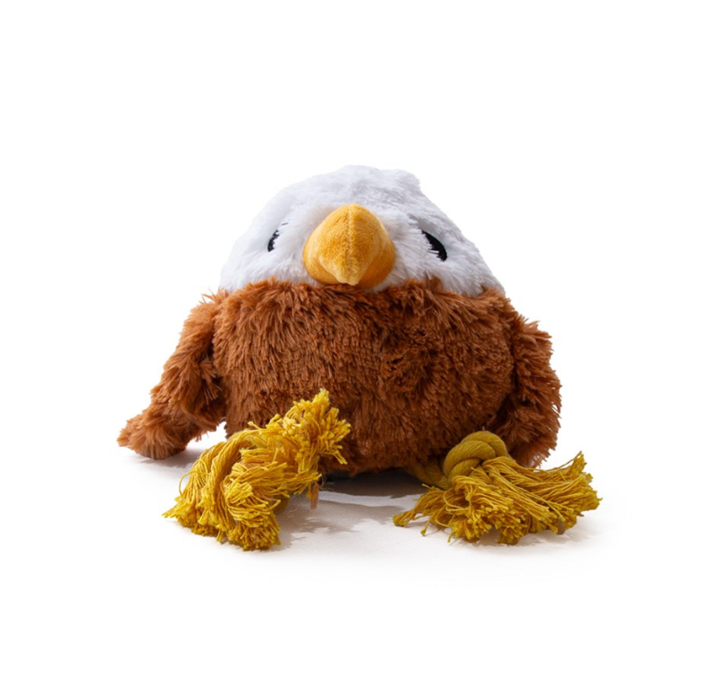 Great & Small Stay Wild Golden Eagle Cuddle & Play Soft Dog Toy