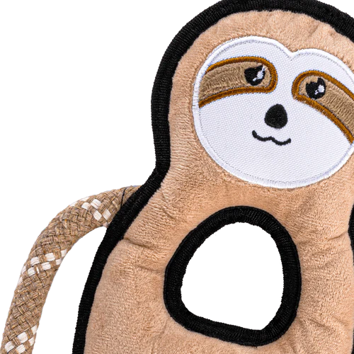 Beco Recycled Rough & Tough Sloth Dog Toy