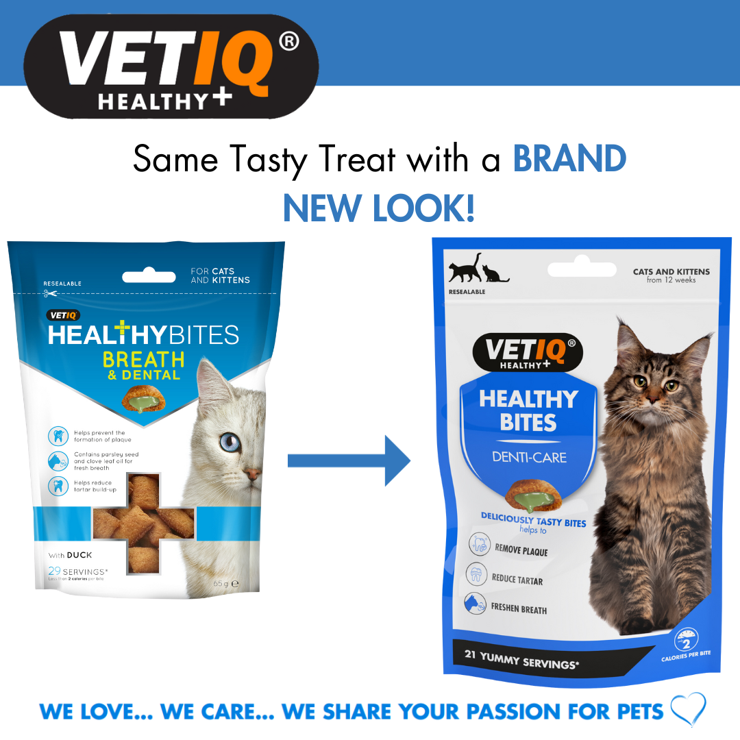Vet IQ Healthy Bites Denti-Care For Cats & Kittens 65g