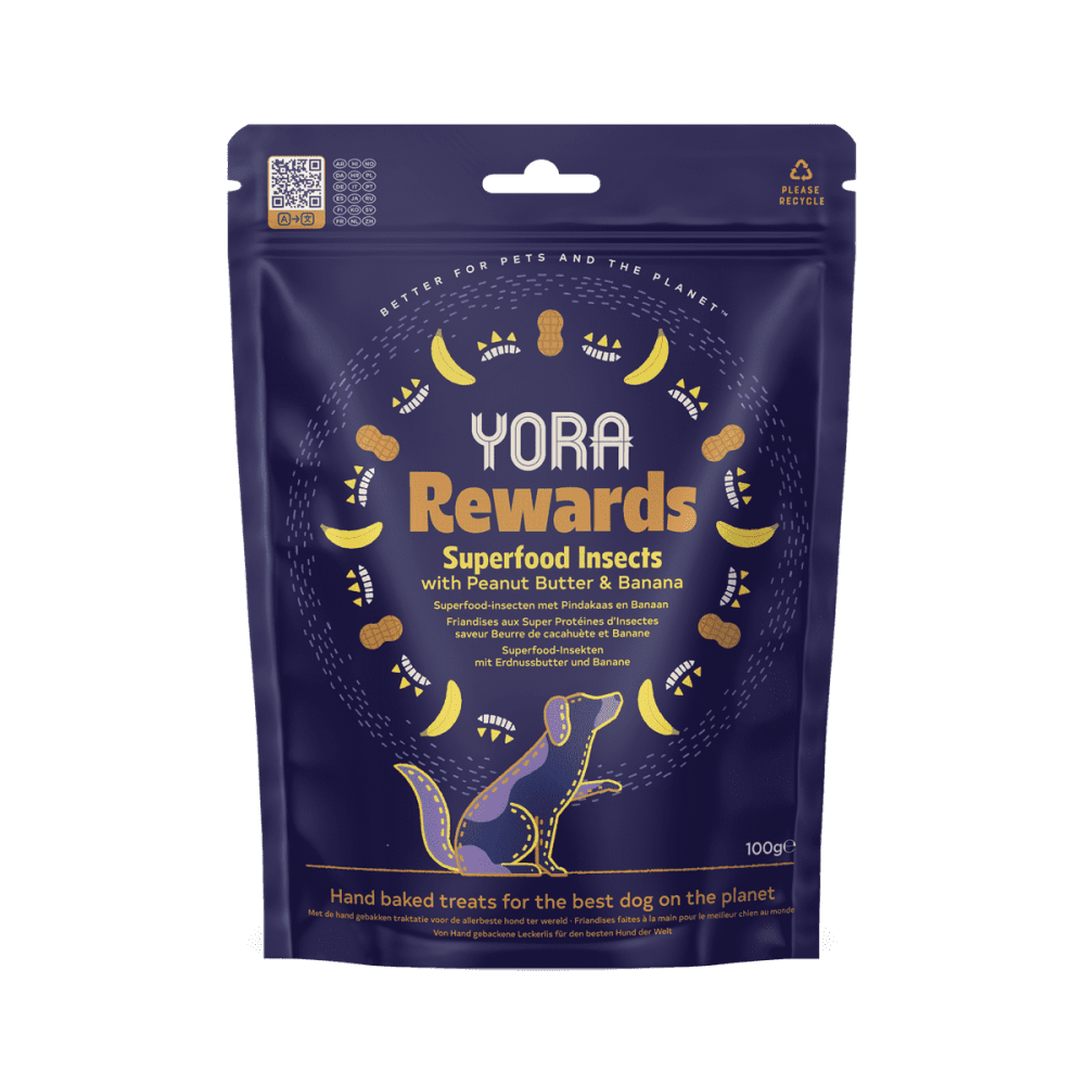 Yora Rewards Peanut Butter & Banana Dog Treats 100g