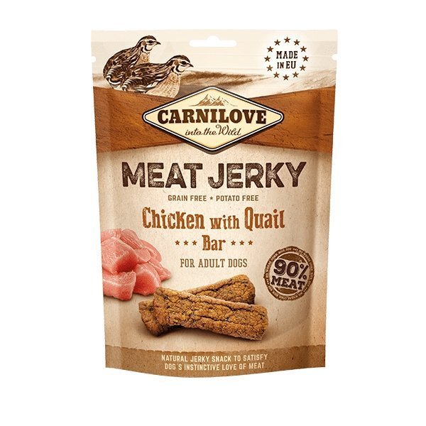Carnilove Jerky Chicken with Quail Treat Bar