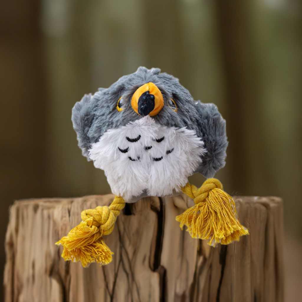 Great & Small Stay Wild Peregrine Falcon Cuddle & Play Soft Dog Toy