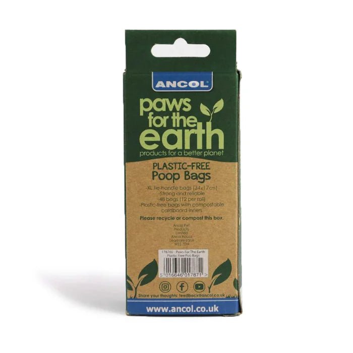 Ancol Paws For The Earth Plastic Free Poo Bags 48pk