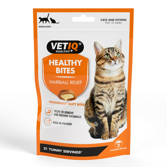 Vet IQ Healthy Bites Hairball Relief For Cats 65g