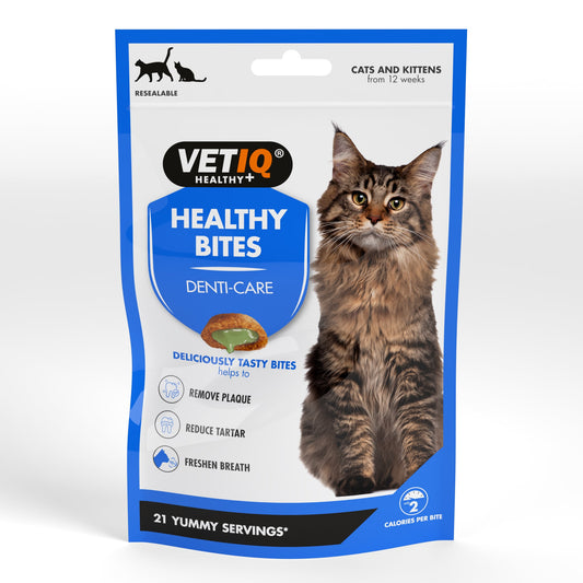 Vet IQ Healthy Bites Denti-Care For Cats & Kittens 65g