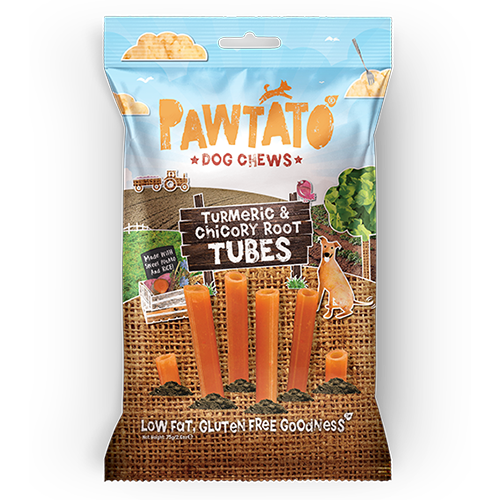 Pawtato Turmeric & Chicory Root Tubes 90g