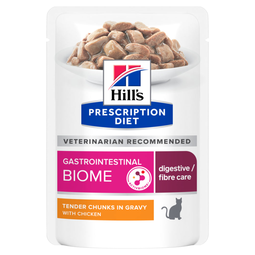 Hill's Prescription Diet Gastrointestinal Biome Stress Wet Cat Food Pouch