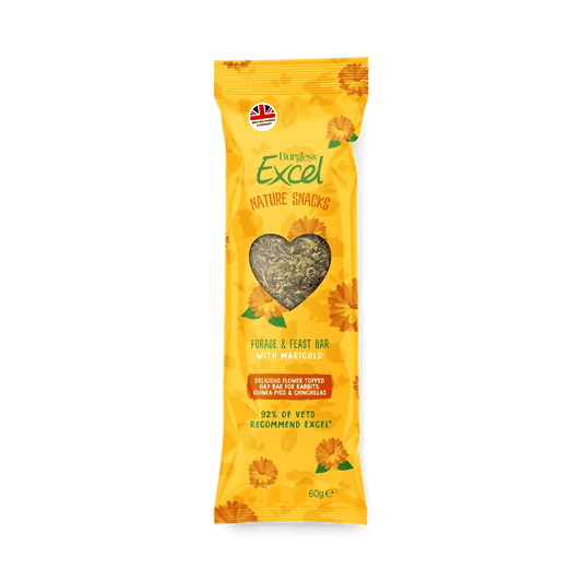 Excel Forage & Feast Hay Bar with Marigold For Small Animals