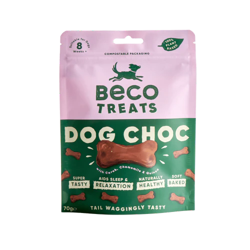Beco Dog Choc with Carob, Chamomile & Quinoa Dog Treats
