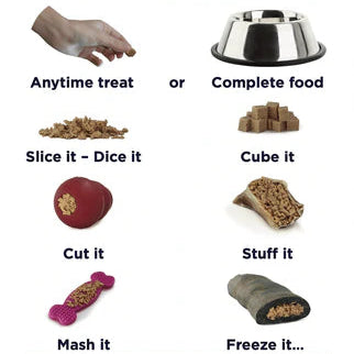 Instructions on how to use pâté for pets with images and text.