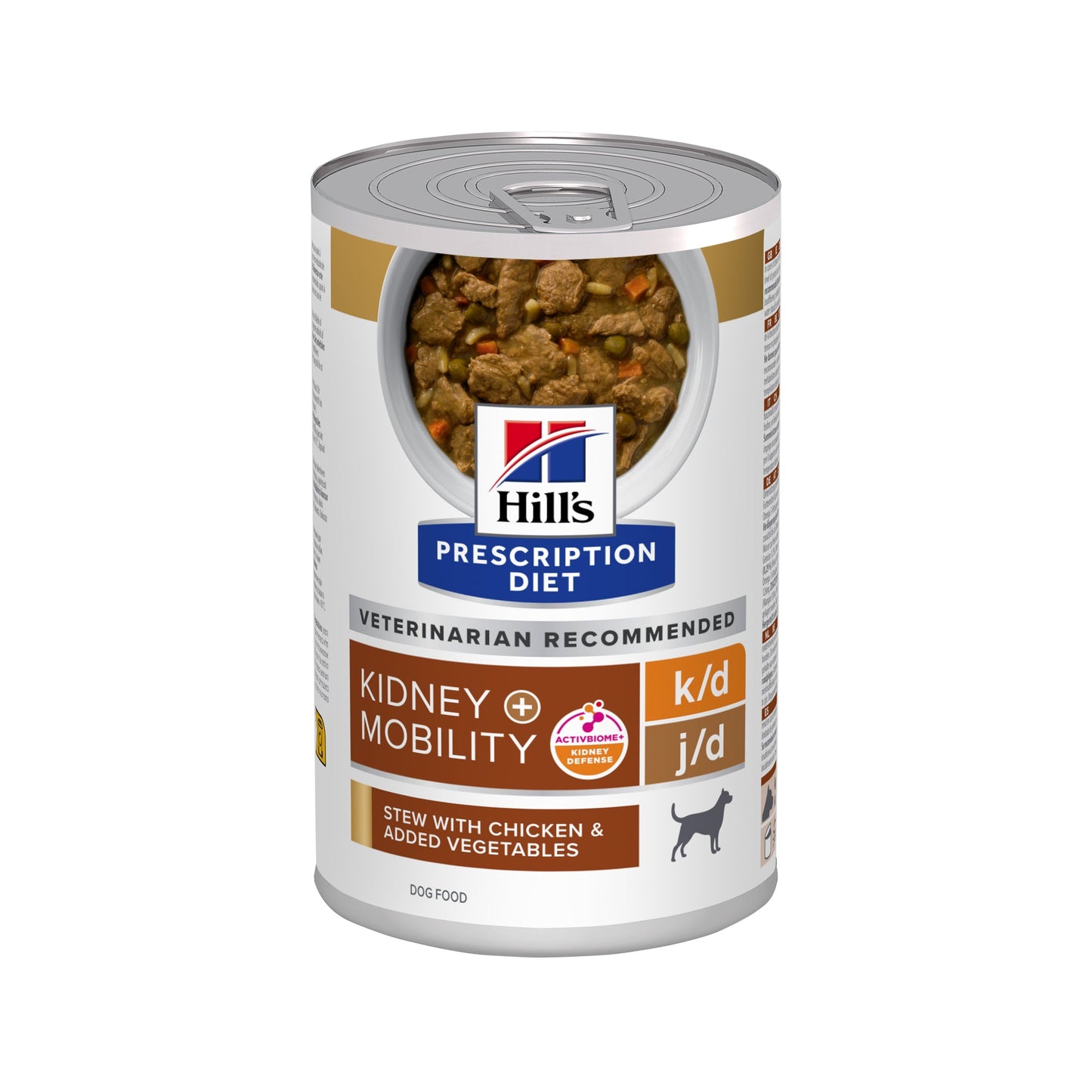 Hill's Prescription Diet K/D Stew Kidney Mobility Care Wet Dog Food Can