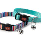 DoodleCat Cat Collar Duo Set - Mint & Stripes