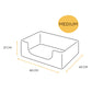 Fantail Mellow Snooze Pearl Grey Basket Dog Bed