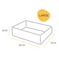 Fantail Mellow Snug Oat Beige Dog Bed