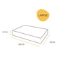 Fantail Mellow Mattress Peacock Blue Dog Bed