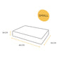 Fantail Mellow Mattress Peacock Blue Dog Bed