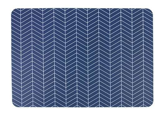 Great & Small Basic Food Blue Zigzag Mat