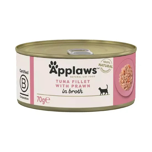 Applaws Tuna Fillet & Prawn Cat Can