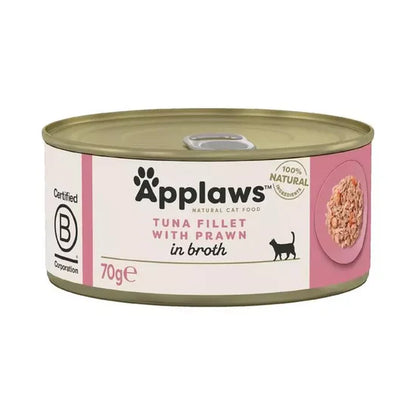 Applaws Tuna Fillet & Prawn Cat Can