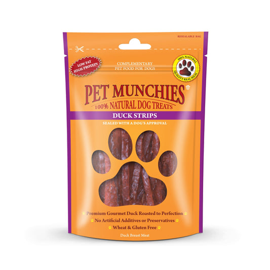 Pet Munchies Duck Strips Natural Dog Treat