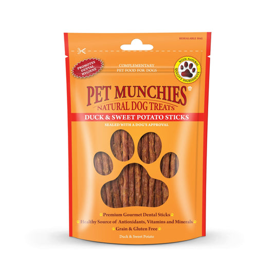 Pet Munchies Duck & Sweet Potato Dental Sticks