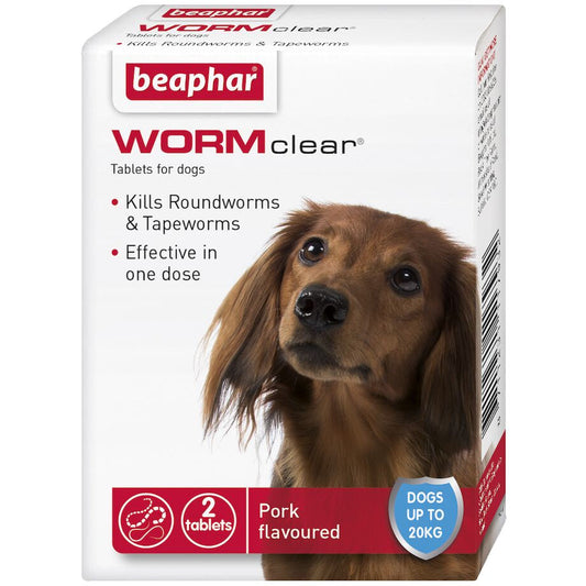 Beaphar WORMclear Worming Tablets for Dogs (up to 20kg)
