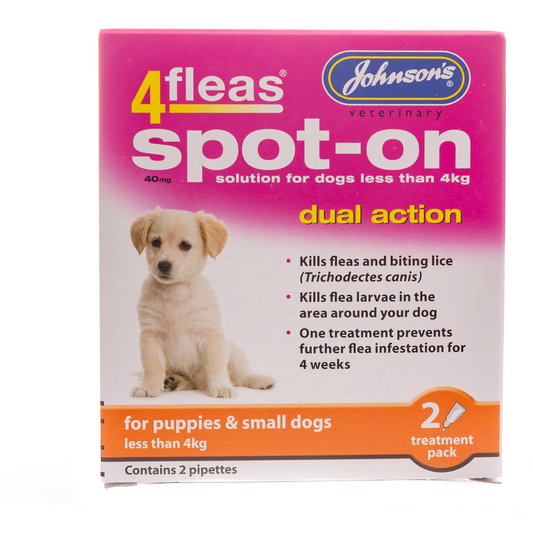 Johnsons 4fleas Spot-on for Puppies up to 4kg