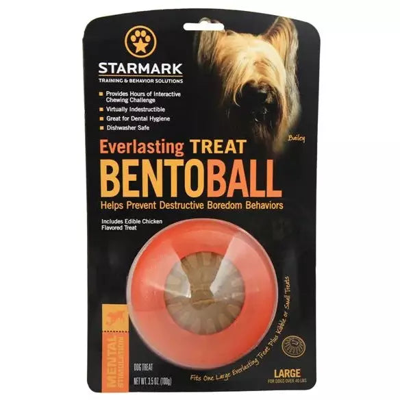 Starmark Bento Ball Long Lasting Dog Chew Toy