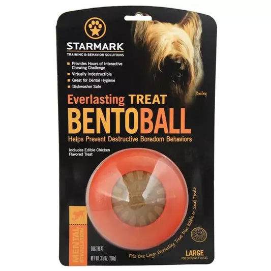 Starmark Bento Ball Long Lasting Dog Chew Toy