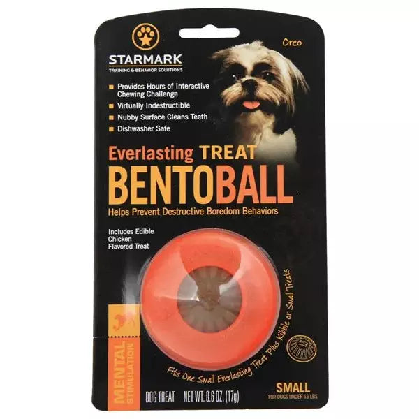 Starmark Everlasting Treat Bento Ball Dog Chew Toy - Small