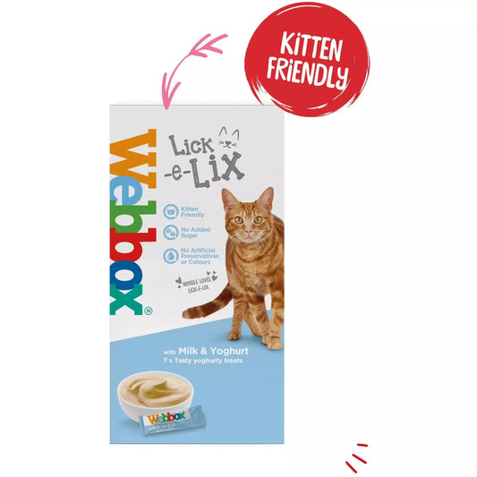 Webbox Lick-e-Lix with Milk & Yoghurt Cat Treats