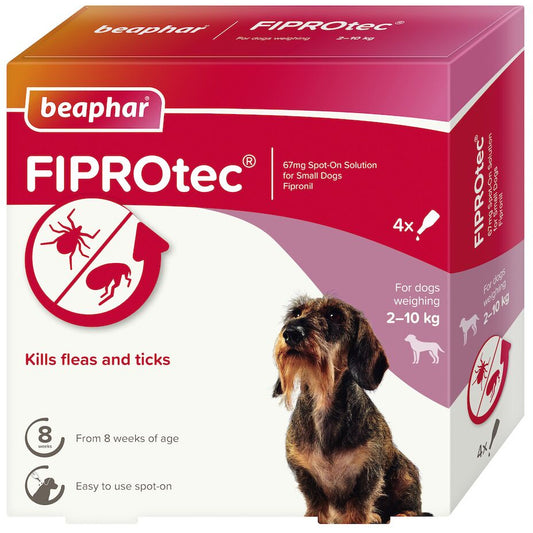 Beaphar FIPROtec Flea & Tick Spot-On for Dogs (2-10kg)