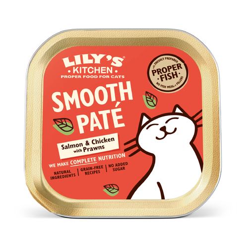 Lily's Kitchen Salmon & Chicken With Prawn Pate For Cats