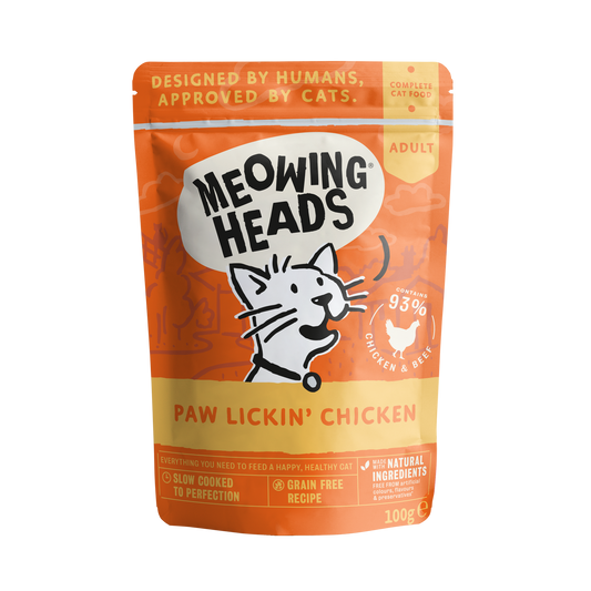 Meowing Heads Paw Lickin' Chicken 100g
