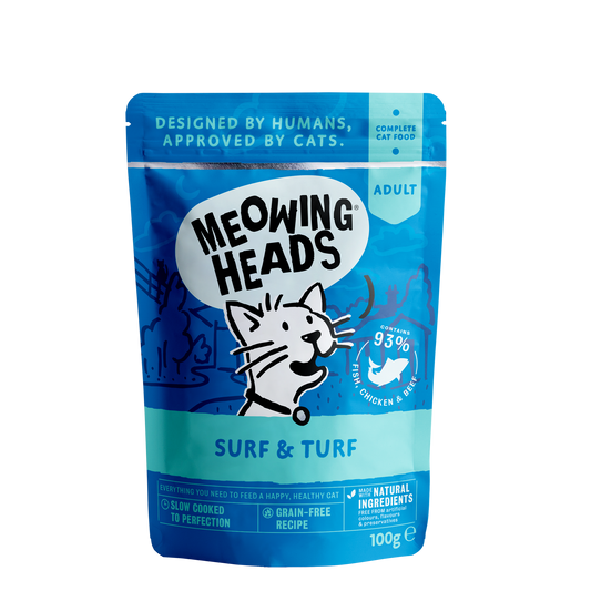 Meowing Heads Surf & Turf 100g