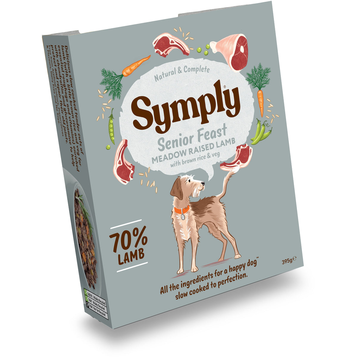 Symply Lamb With Brown Rice & Veg Senior Dog Food