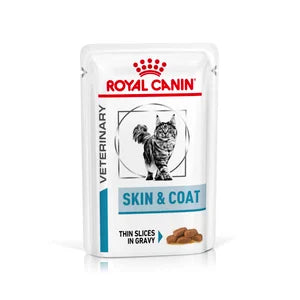 Royal Canin Skin & Coat Thin Slices In Gravy Cat Pouches 48 x 85g